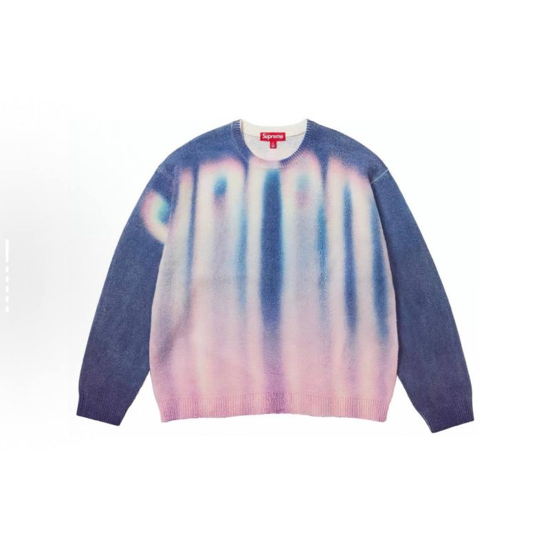 Supreme blurred logo Sweater (blue)